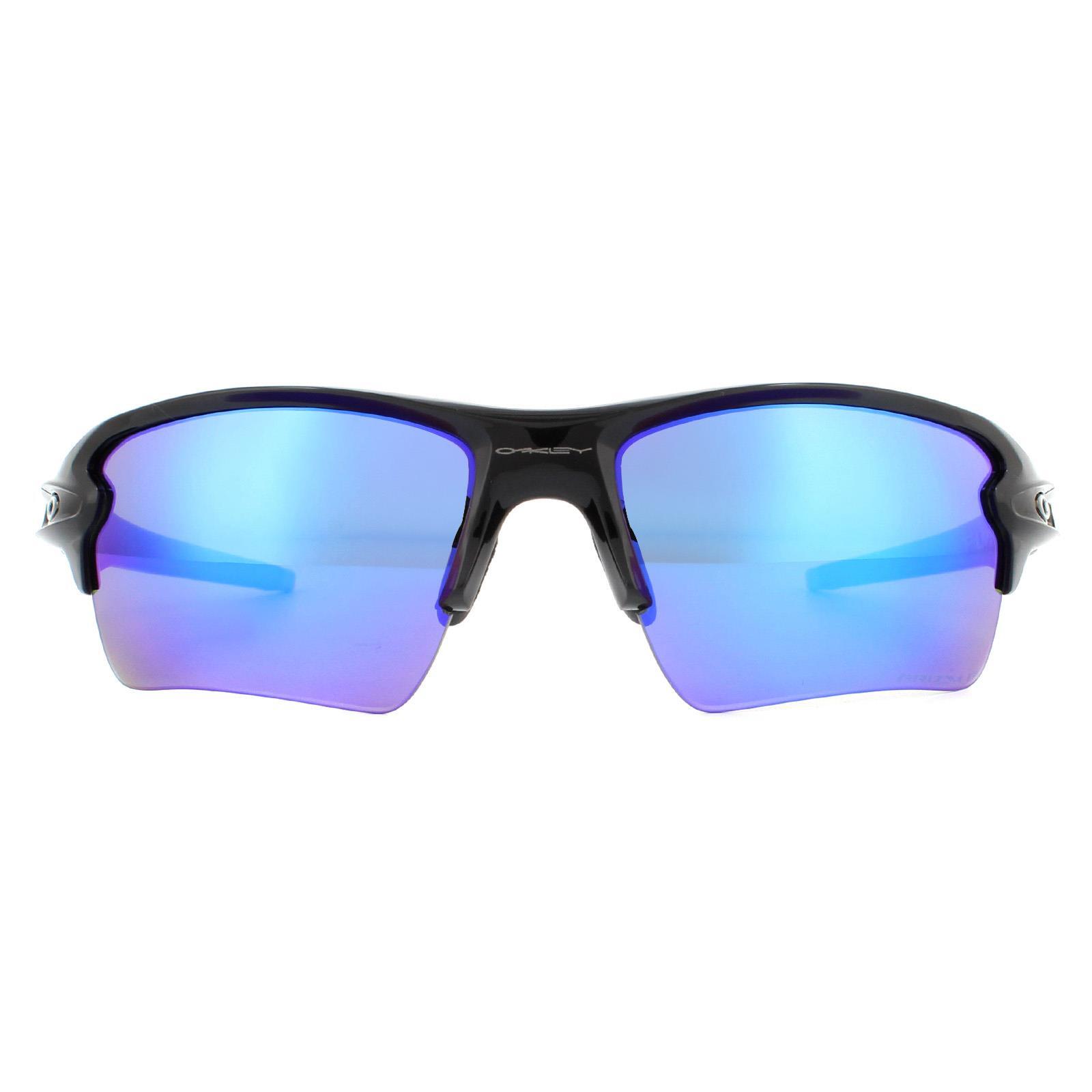 OAKLEY Oakley Sport Mens Polished Black Prizm Sapphire Iridium Polarized Sunglasses