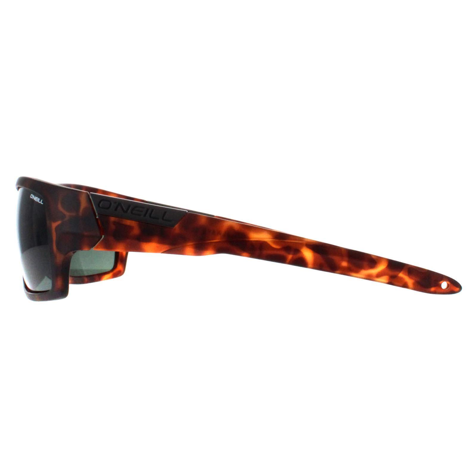 O'Neill Wrap Mens Matte Tortoise Solid Green Polarized Barrel 3/4
