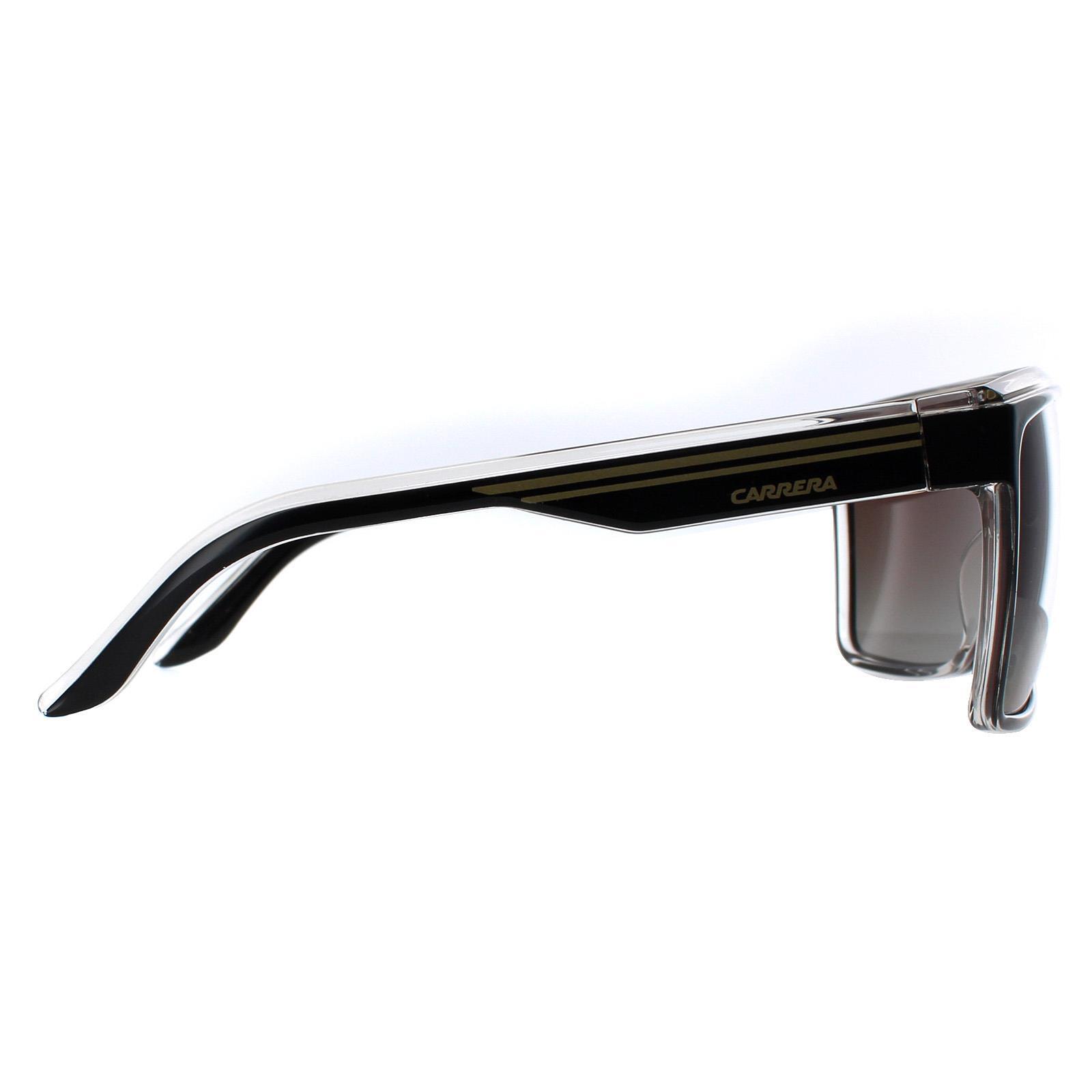 Carrera Shield Unisex Black Gold Brown Polarized Sunglasses 4/5