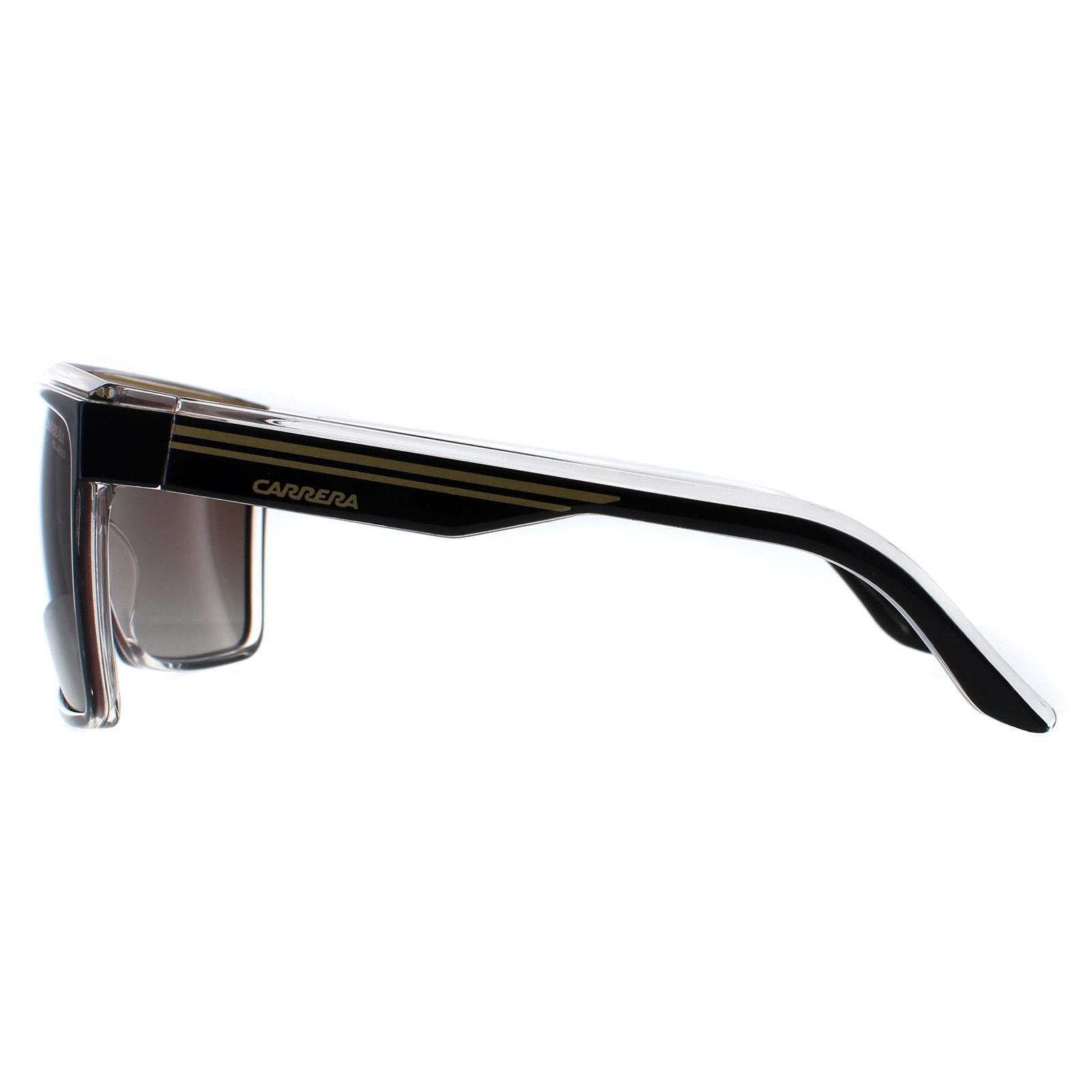 Carrera Shield Unisex Black Gold Brown Polarized Sunglasses 3/5