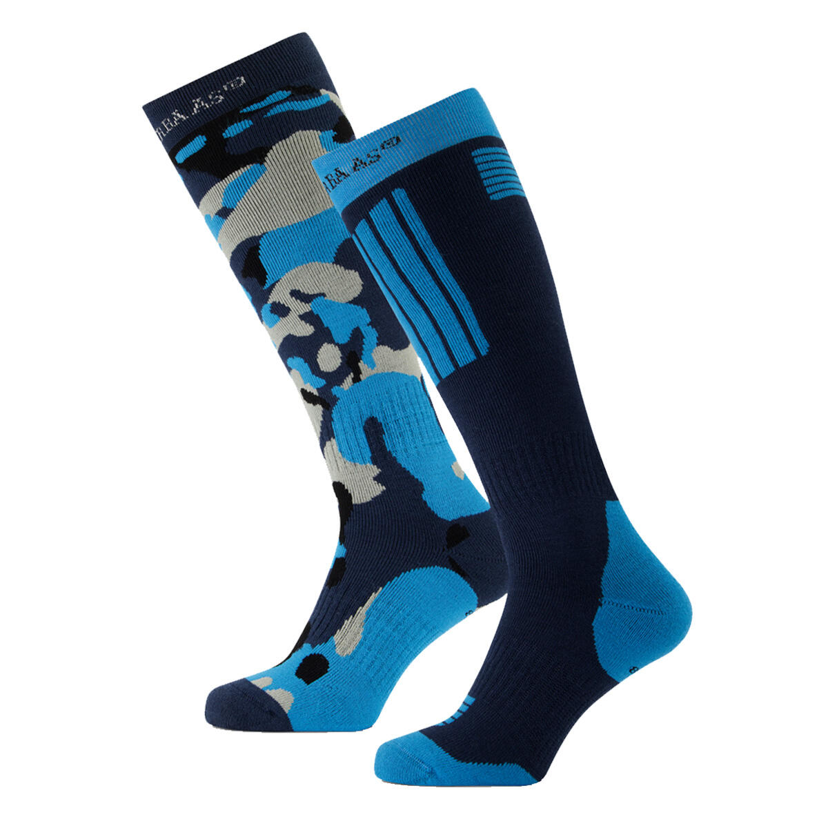 Poederbaas Chaussettes de ski 6-pack Camo Navy 2/3