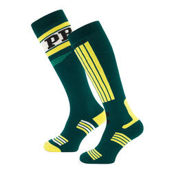 Chaussettes de ski Poederbaas 2-pack Swedish Vert