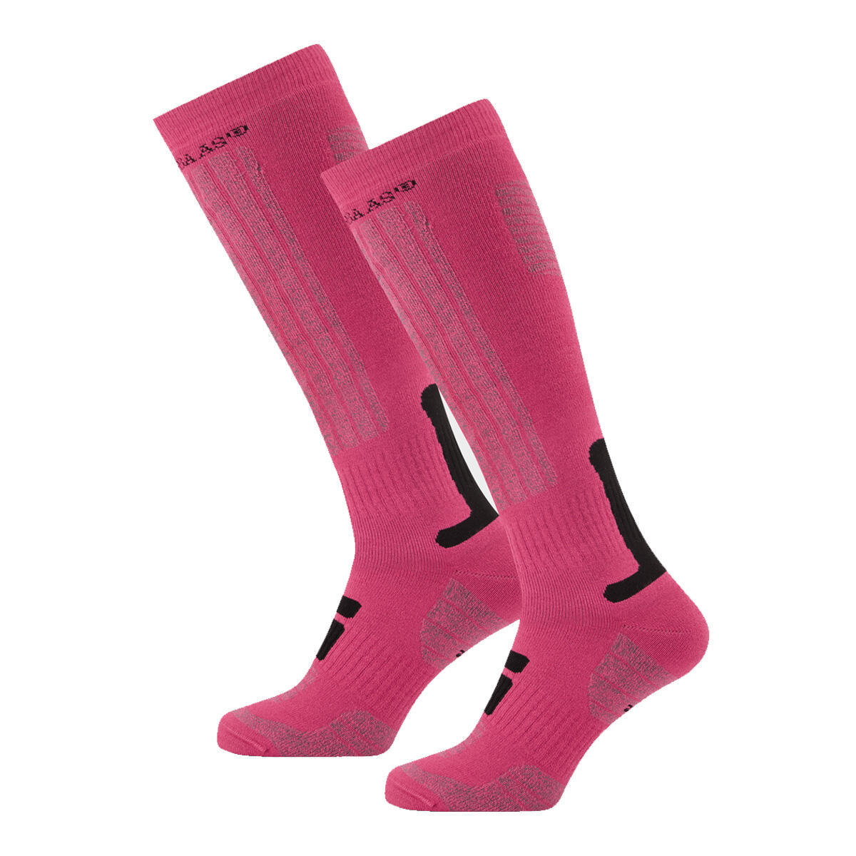 Poederbaas Chaussettes de ski 6-pack Rose 2/3