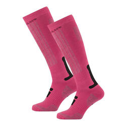 Chaussettes de ski Poederbaas 2-pack Rose