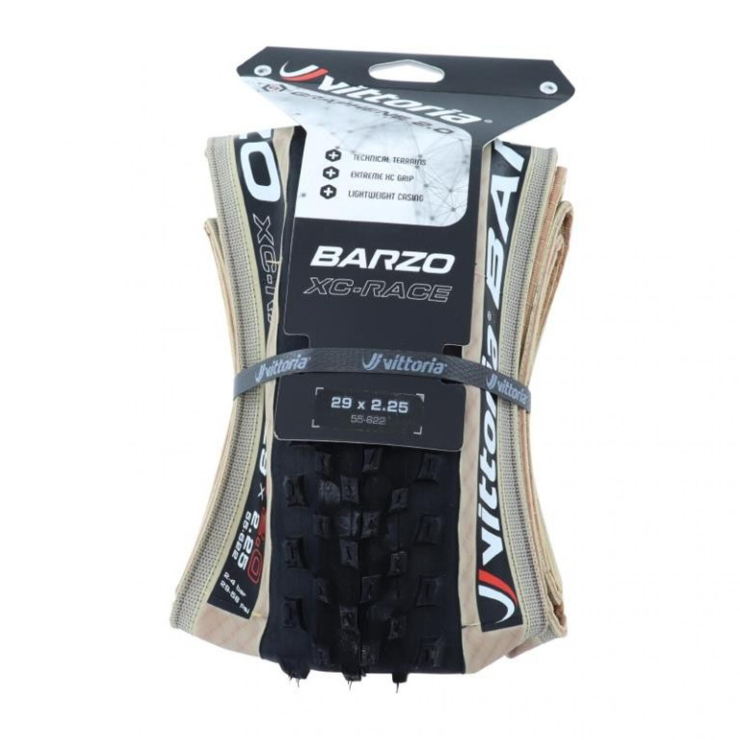 MTB-band Barzo 2.25" - zwart/bruin 2/5