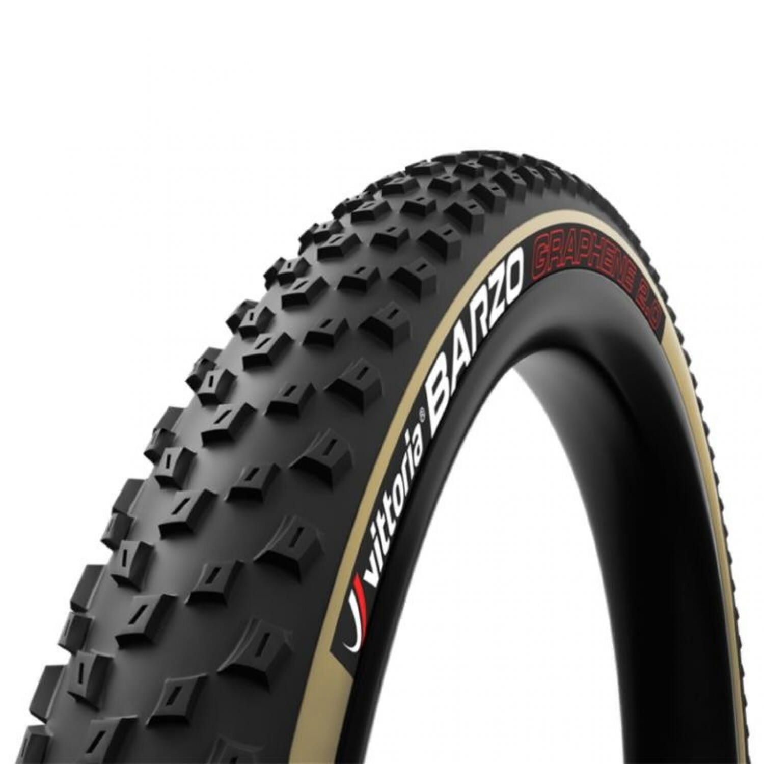 Vittoria - Pneu Vtt 29 X 2.25 Vittoria Barzo Graphene 2.0 Tnt Noir-beige -polyvalent-55-622 - Pneu - Marron|noir - 55-622 - Decathlon