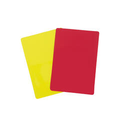 Paire de cartons pour arbitre - Jaune et rouge