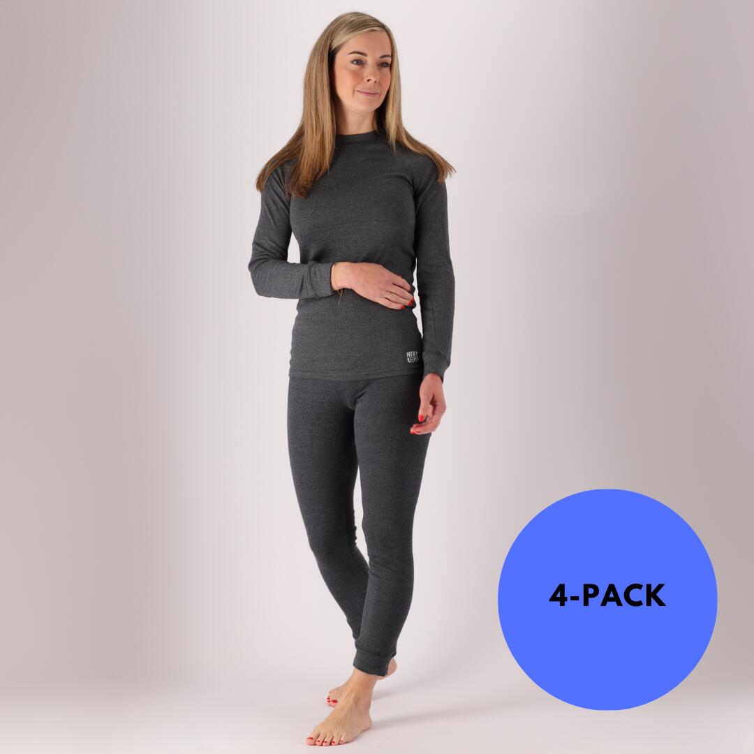 Heat Keeper - Heatkeeper - Pantalon Thermique Femme - Anthracite - 4 Pièces - Sous Vêtement Bas - Gris|marron - 48 Xl - Decathlon