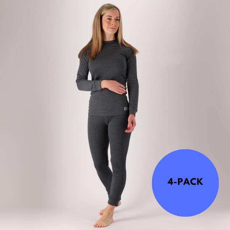 Heatkeeper - Pantalon thermique femme - Anthracite - 4 pièces