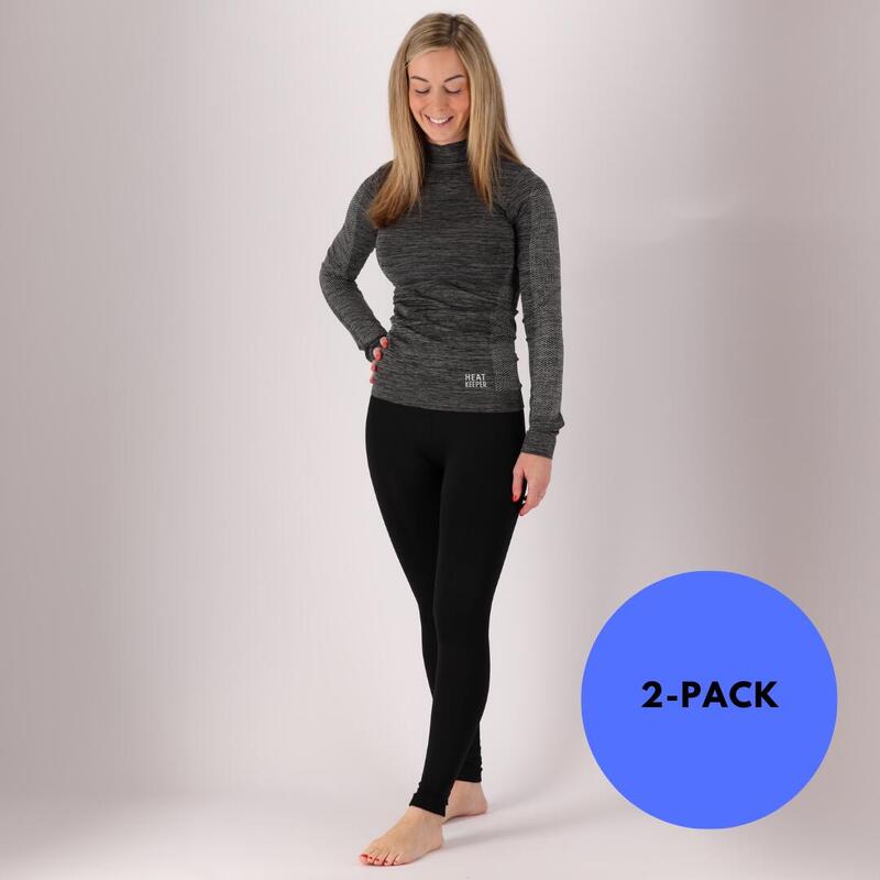 Heatkeeper - Thermo legging dames - Zwart - 2-Stuks