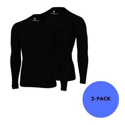 Xtreme - thermo (onder) shirt heren - zwart - 2 stuks - thermokleding