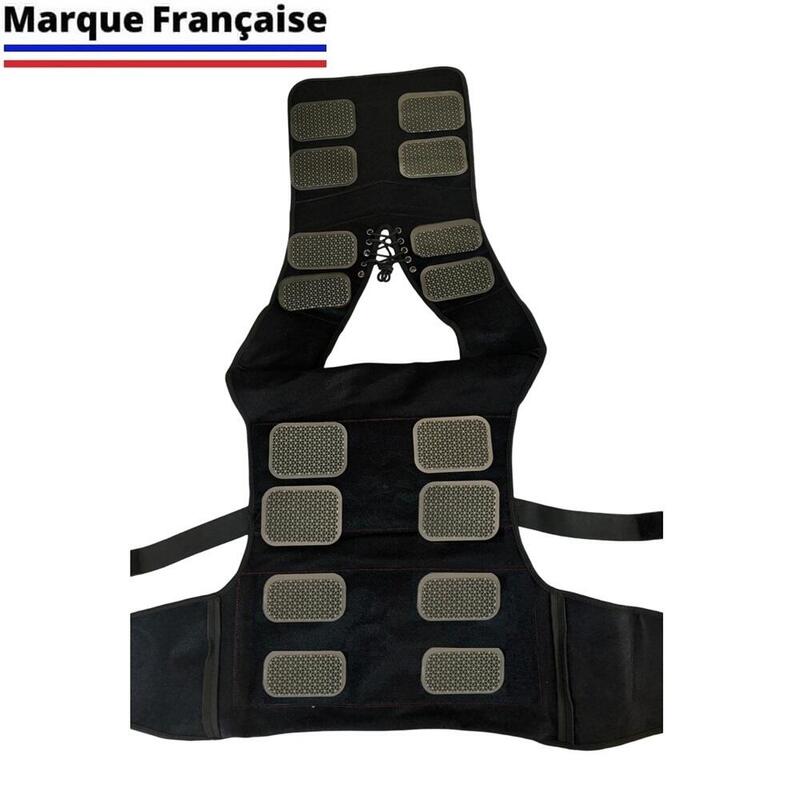 GILET POUR ÉLECTROSTIMULATION COMPATIBLE AVEC COMPEX, CEFAR, SPORT-ELEC