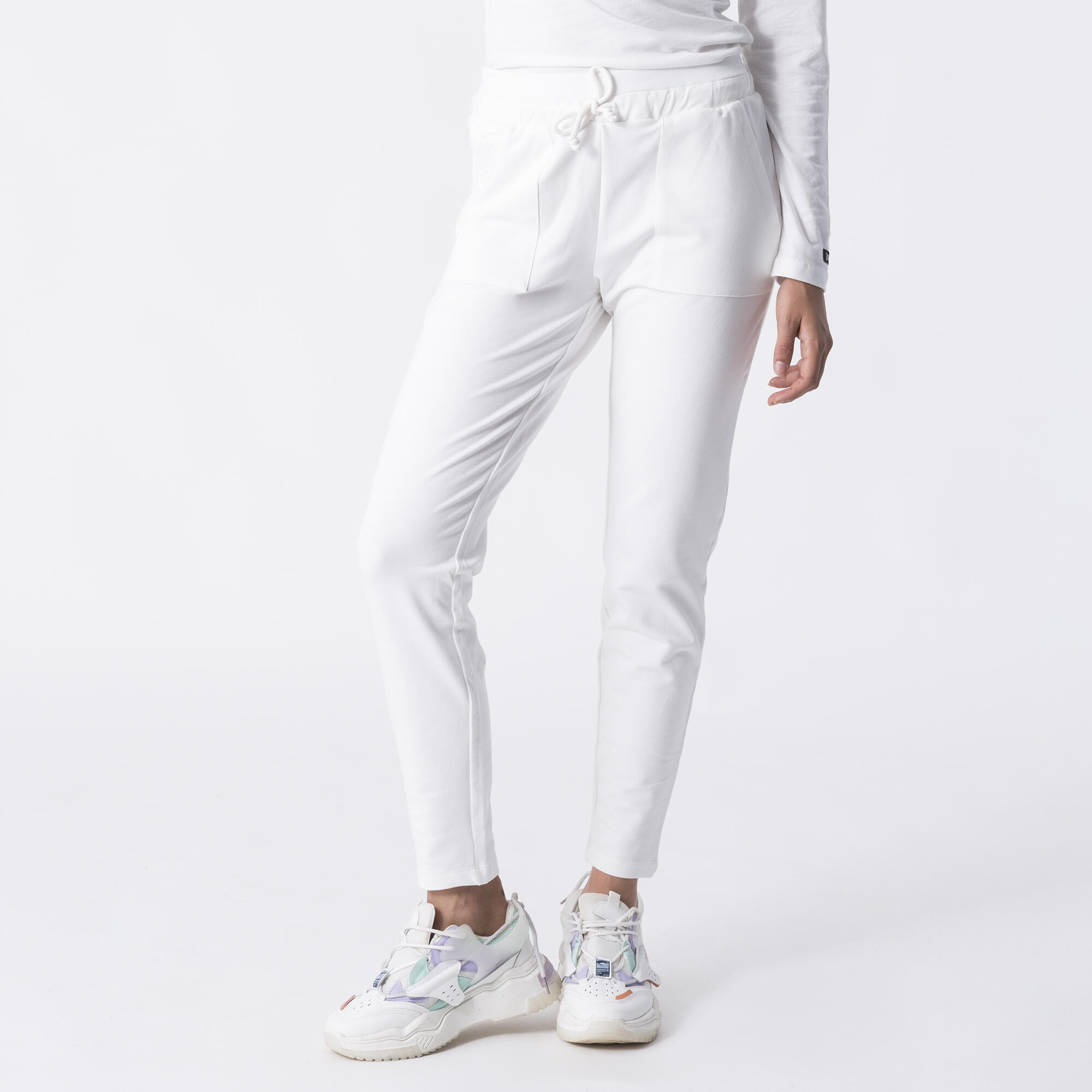 EVERLAST PANTALÓN DE MODAL DE FELPA BLANC DE BLANC ALGODÓN, MODAL, ELASTANO