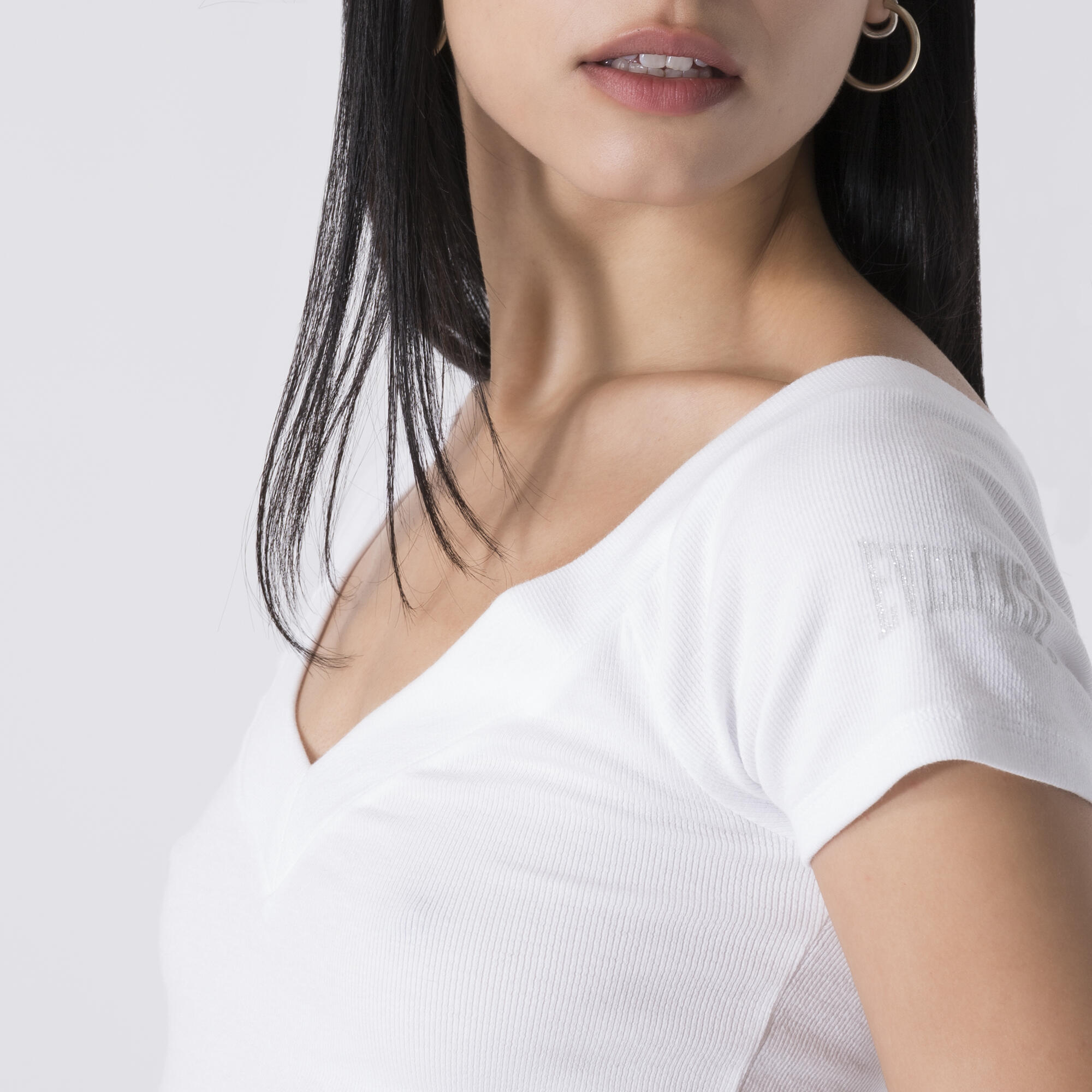 T-SHIRT DYNAMIC WORLD IN COSTINA STRETCH Bianco ottico COTONE, MODAL, ELASTAN 5/6