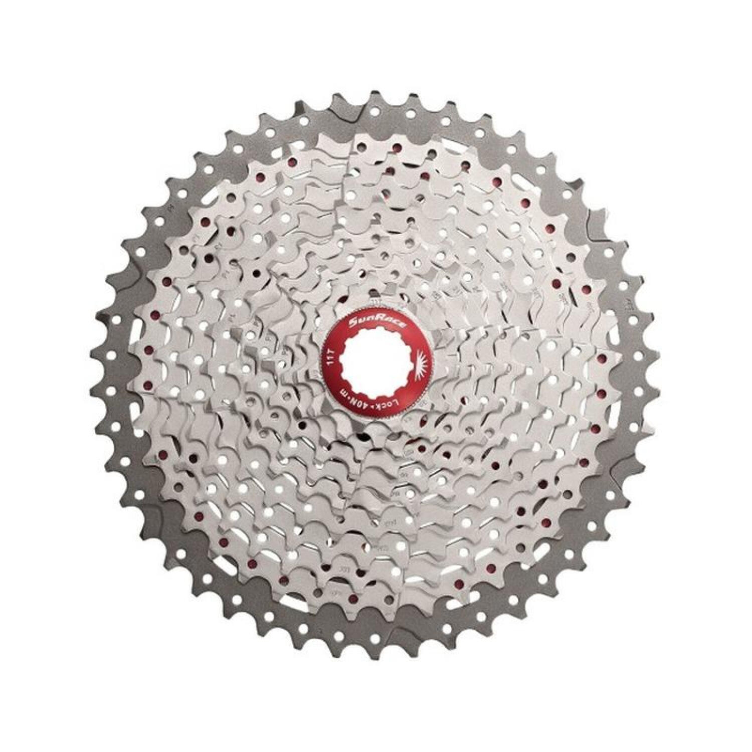 SUNRACE SunRace CSMX8 11-Speed Cassette 11-42T Zilver voor Mountainbikes