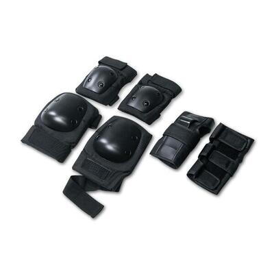Protecciones para Codo- Rodilla- Muñeca Adulto INDIGO Talle M Negro