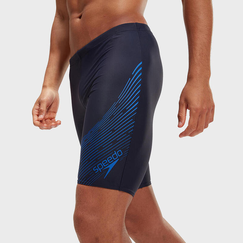 Speedo Heren Zwemjammer Medley Logo True Navy/True Cobalt