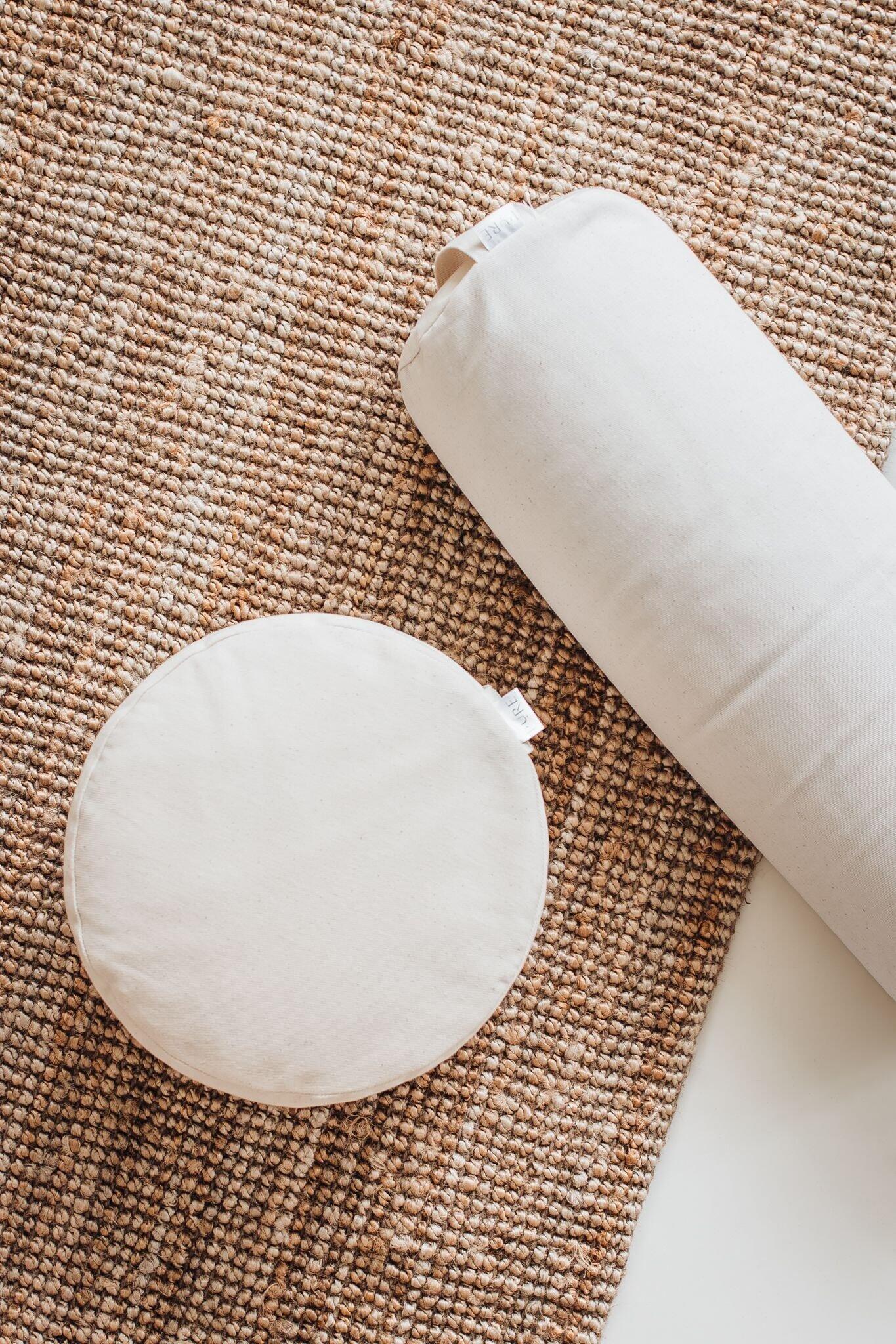 Bolster ecru rond - Pure 3/5