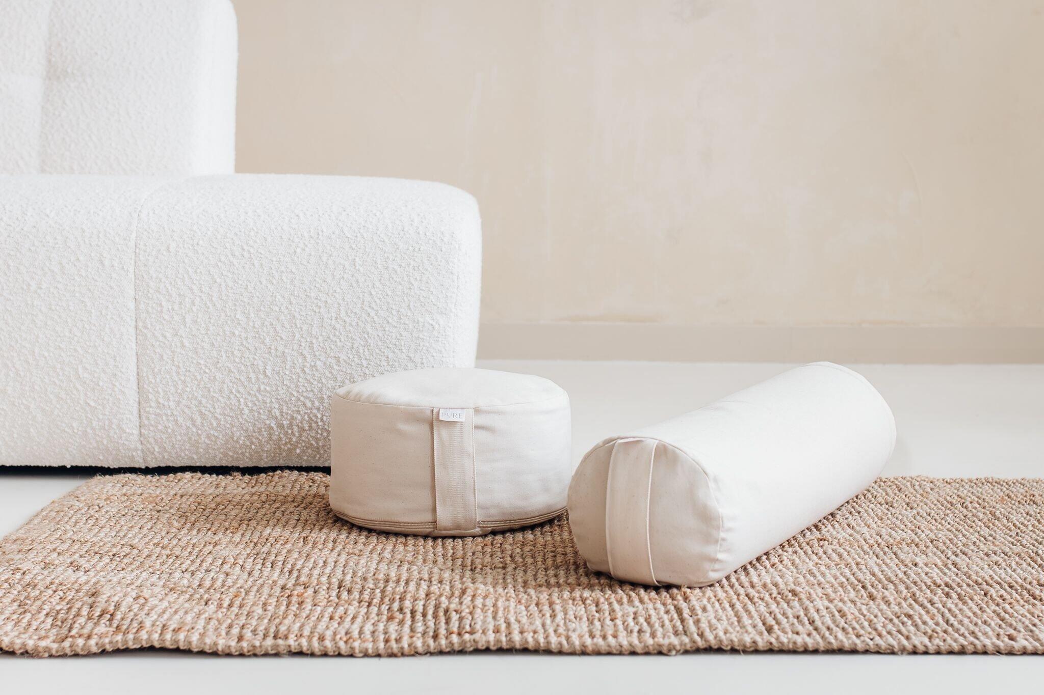 Meditatiekussen ecru rond - Pure 4/5