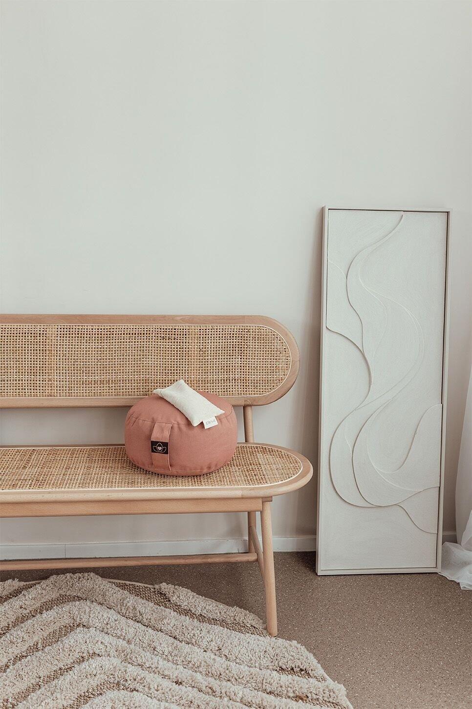 Lotus Meditatiekussen eco nude rond 3/5