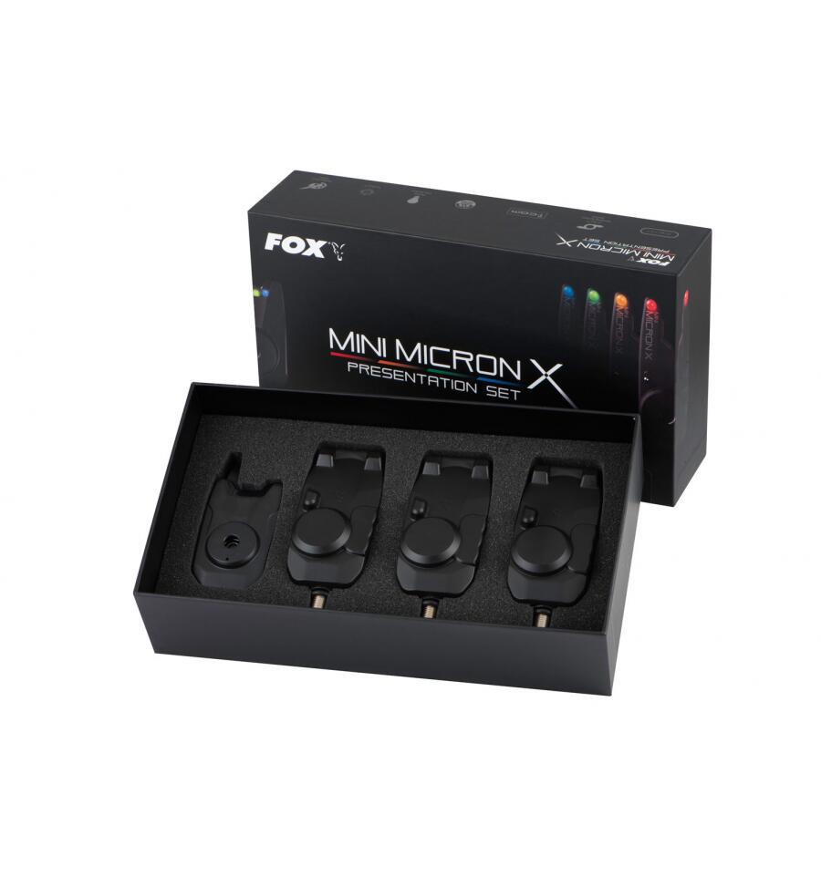 FOX Fox Mini Micron X 3 Rod Beetmelderset - Karper Beetmelder