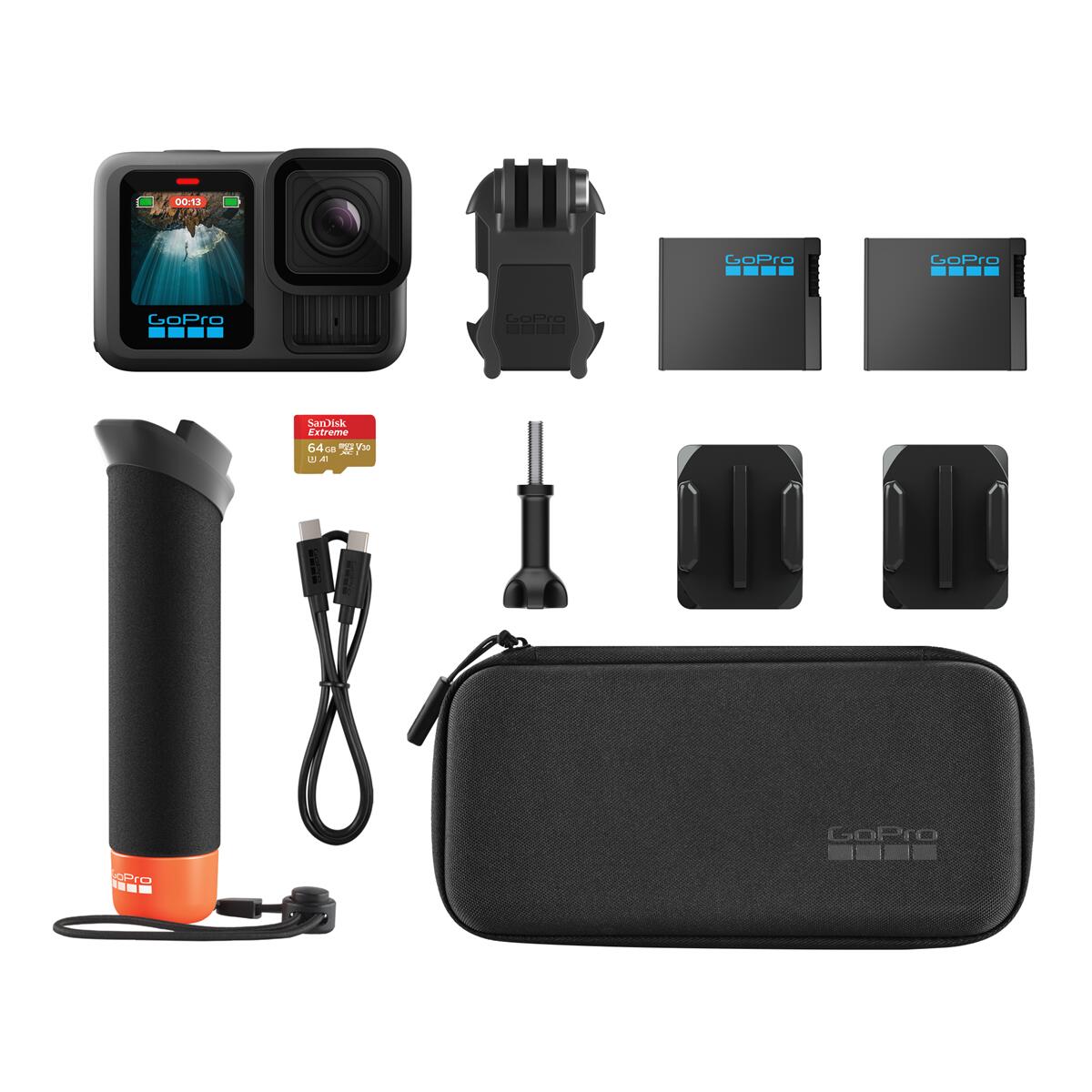 GOPRO HERO13 BLACK + ACCESSORIES BUNDLE WORKS WITH SMART HB GOPRO HERO13 BLACK + ACCESSORIES BUNDLE WORKS WITH SMART HB