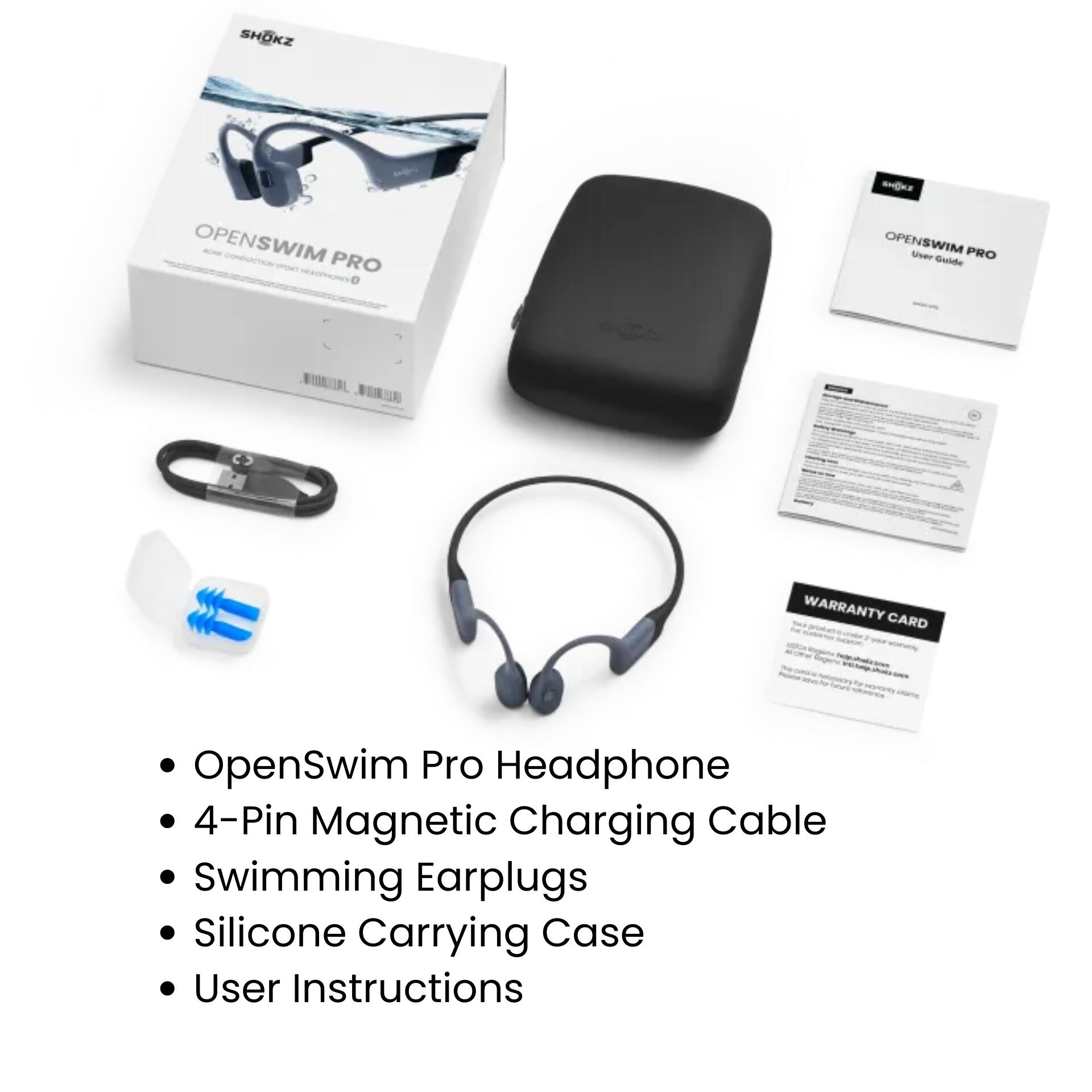 Shokz OpenSwim Pro Bone Conduction Swimming Headphones(S710)-Red