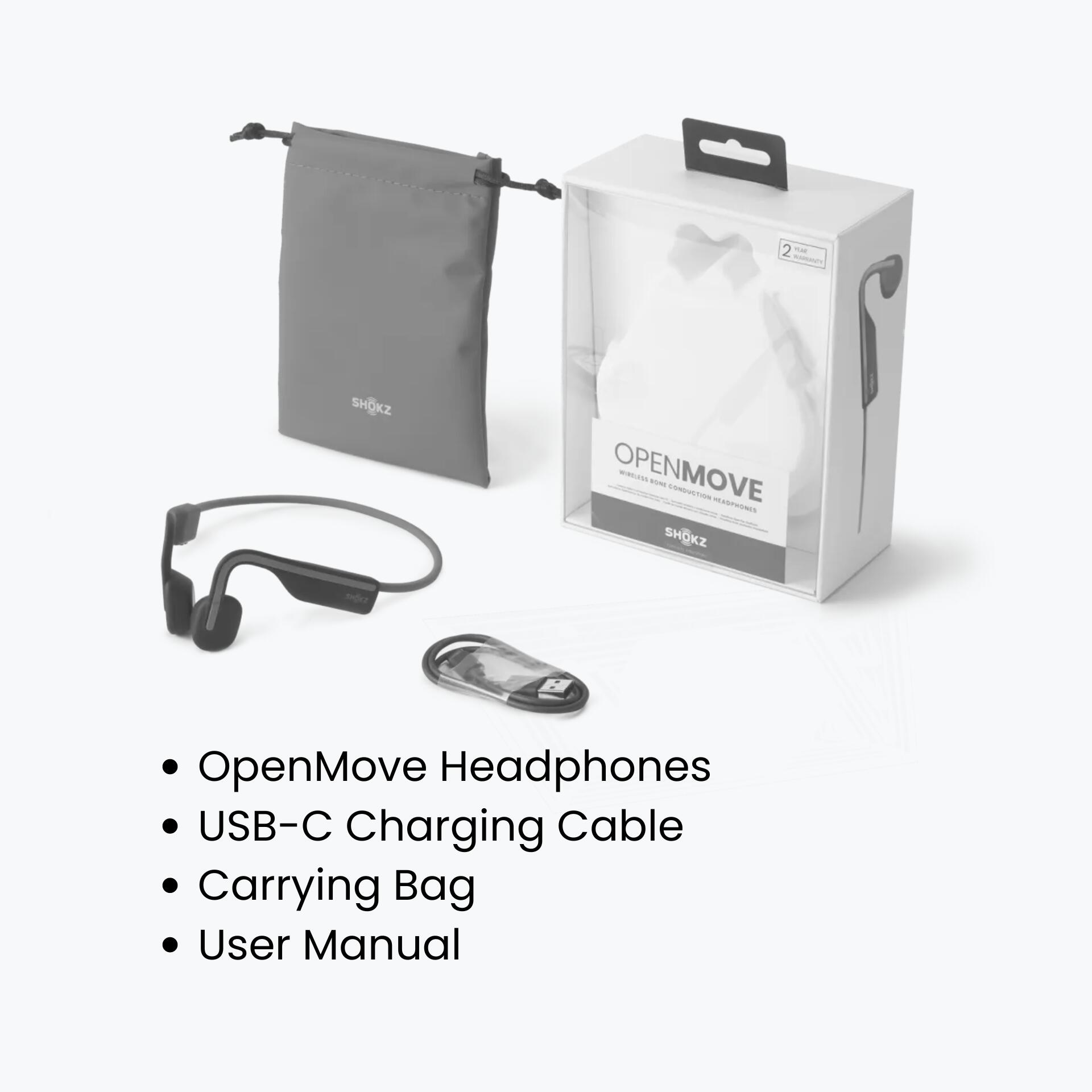 Shokz OpenMove Bone Conduction Bluetooth Sports Headphones