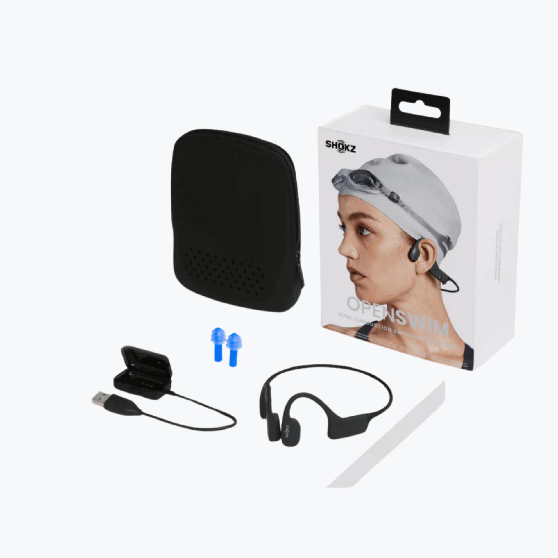 Shokz OpenSwim Waterproof Bone Conduction Headphones 4GB MP3 S700 Sapphire Blue