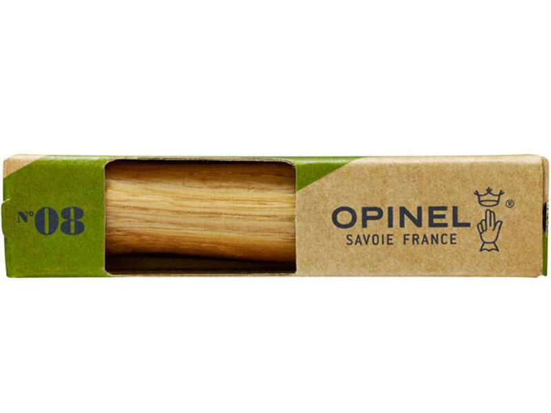 couteau pliant No 8 de poche camping acier inoxydable bois chêne 2/2
