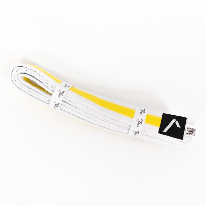 Centura Arte Martiale  Club 2 Ippon Gear Alb/Galben