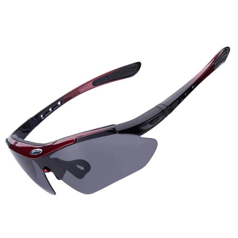 Gafas de ciclismo fotocromáticas Rockbros 10141 UV400 - Rojo