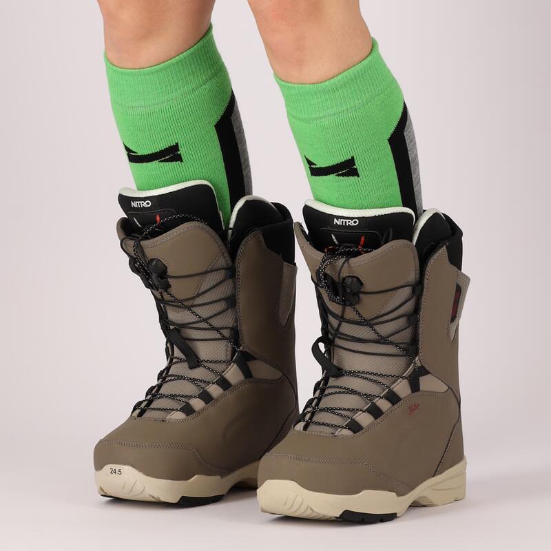 Xtreme - Chaussettes de snowboard Unisexe - Multi vert - 2 paires - Chaussettes