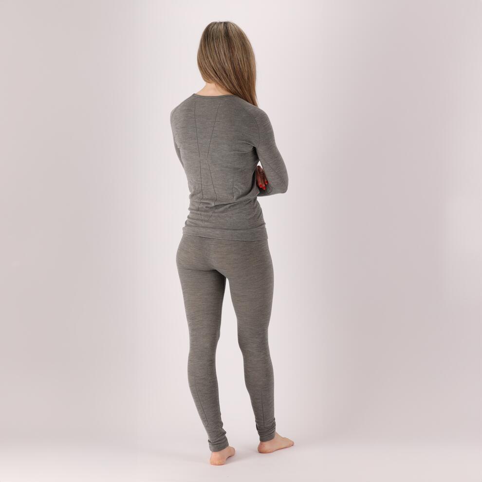 Xtreme - Thermobroek dames - Grijs - Premium Merino Wol 1-Stuk - Wol 2/4