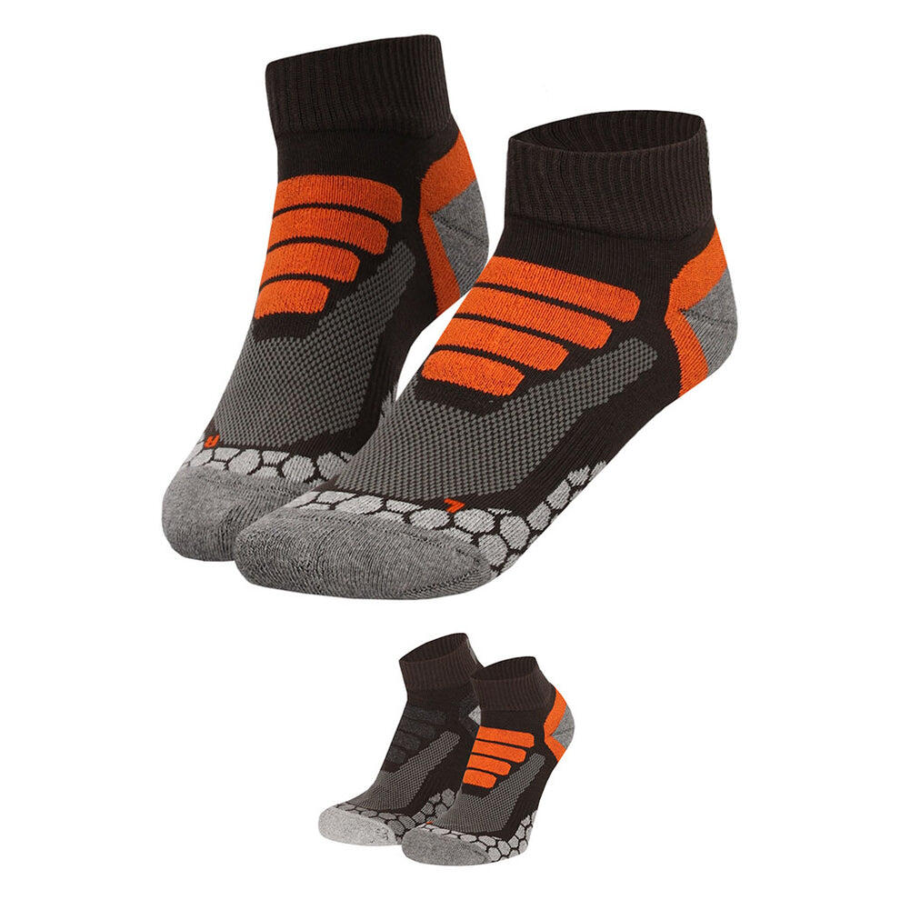 Xtreme - Calzini da trekking bassi - Unisex - Multi verde - 4 paia - Calzini da 3/5