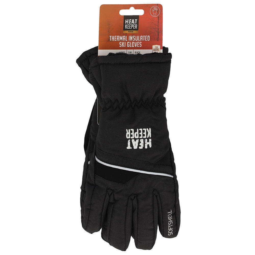 Heatkeeper - Ski handschoenen dames pro - Zwart - 1-Paar - Dames handschoenen 7/7