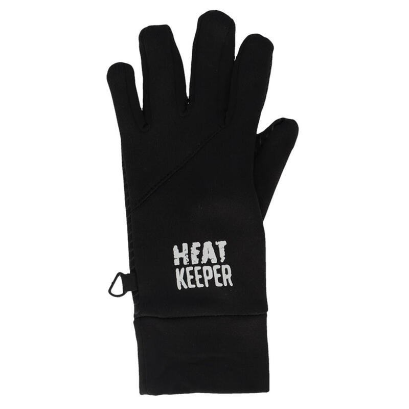 Heatkeeper - Thermo fleece sporthandschoenen kinderen - Zwart - 1-Paar