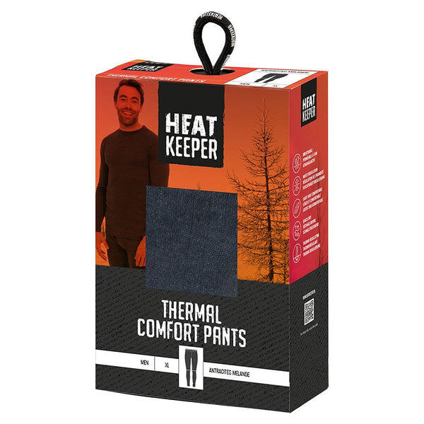 Heatkeeper - Thermo set heren - 2 x Shirt/Broek - Heren Antraciet - 2-Pack