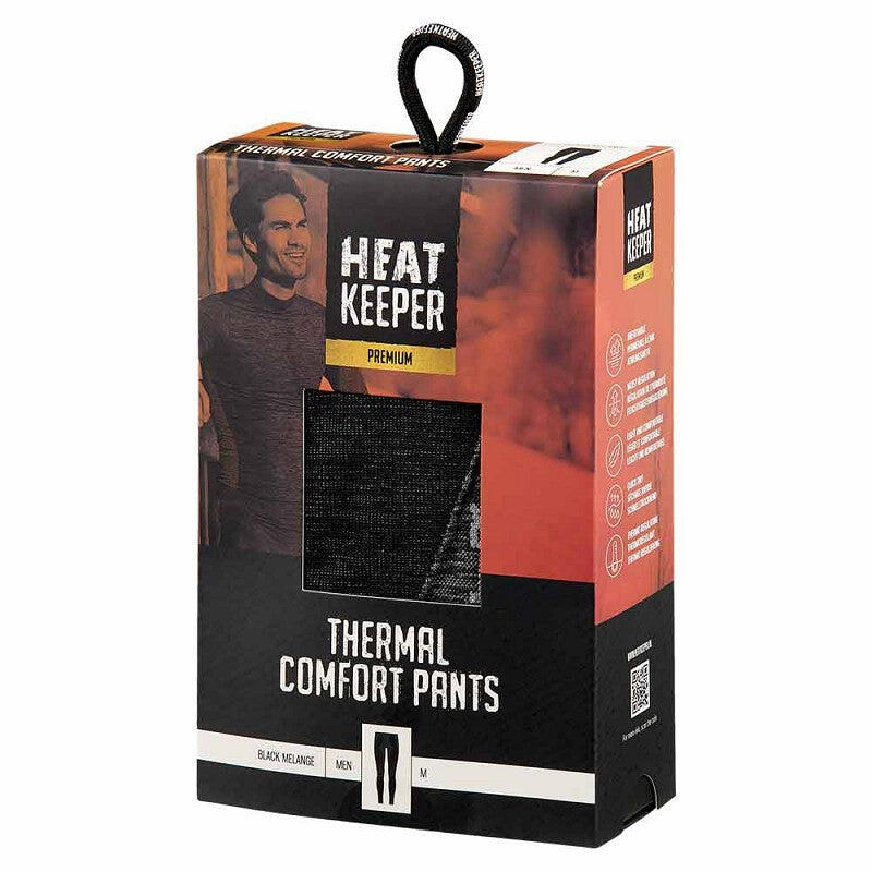 Heatkeeper - Pantalon thermique pour hommes - Mélange noir - 1 pièce - Pantalon
