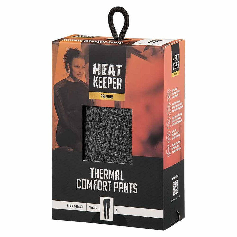 Heatkeeper - Pantalon thermique femme - Mélange noir - 1 pièce - Pantalon 6/7