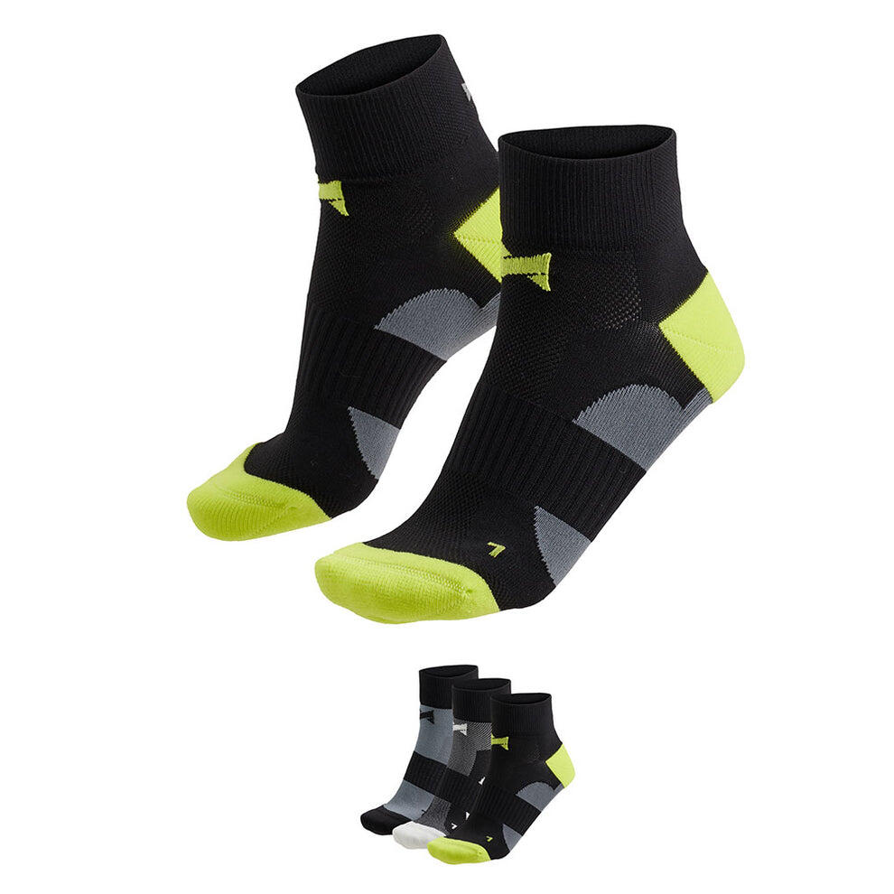 Xtreme - Chaussettes de cyclisme - Multi Black - 3 paires - Chaussettes de 6/7