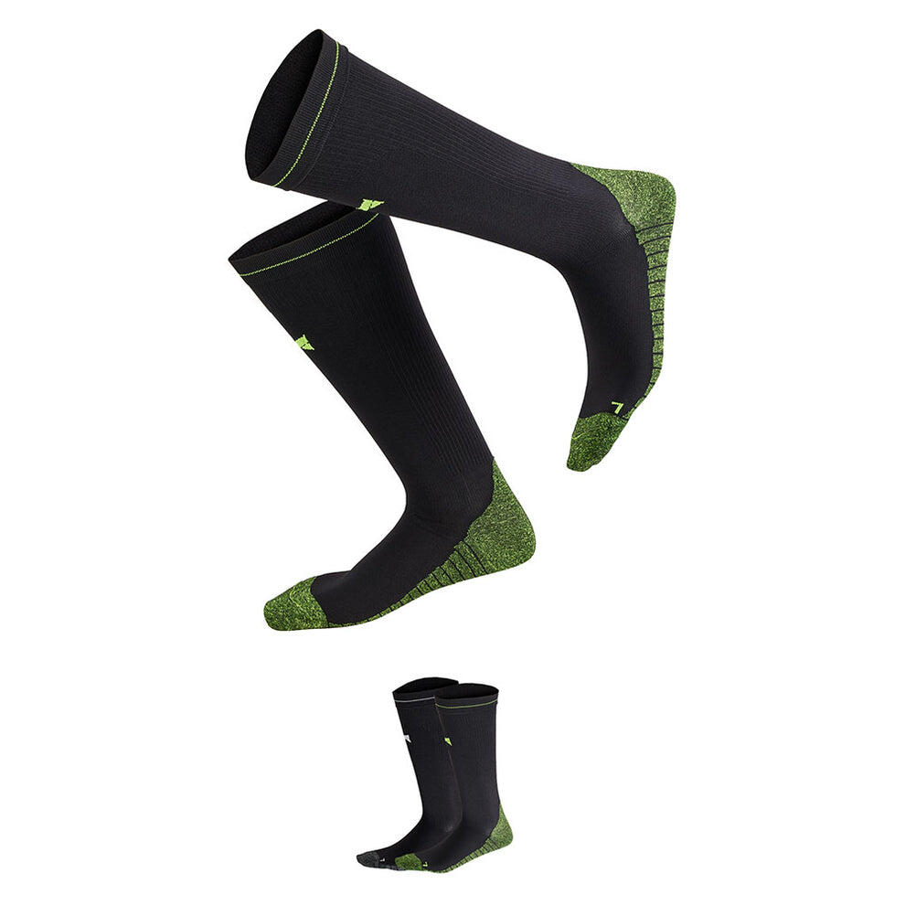Xtreme - Compressie sportsokken - Unisex - Multi zwart - 2 Paar- Hardloopsokken 6/7