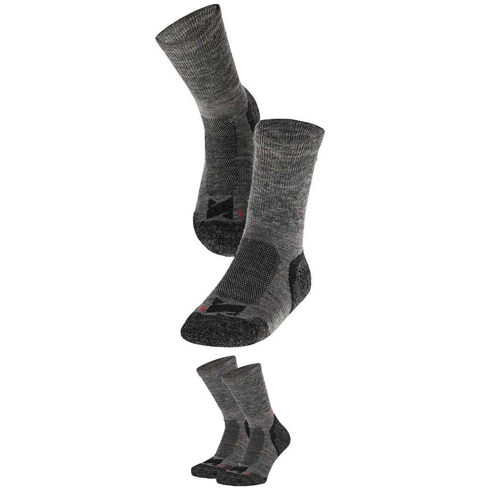 Xtreme - Hiking sokken Wol - Antraciet - 4-Paar - Multipack Hiking sokken 5/7