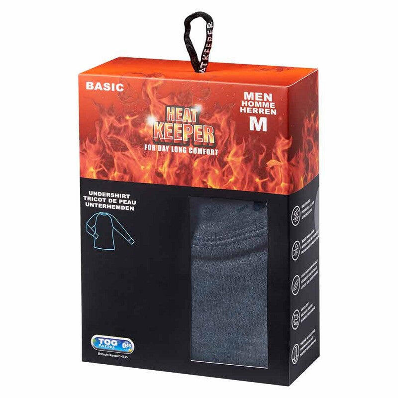 Heatkeeper - Thermoshirt heren - Antraciet - 2-Stuks