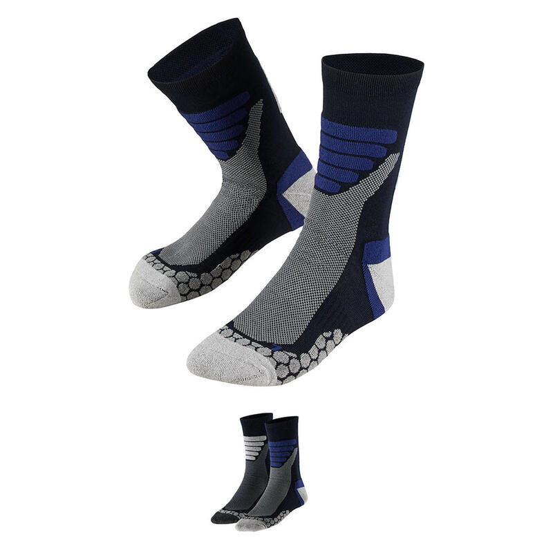 Xtreme - Wandelsokken Unisex - Multi Blauw - 4-Paar - Wandelsokken heren & dames