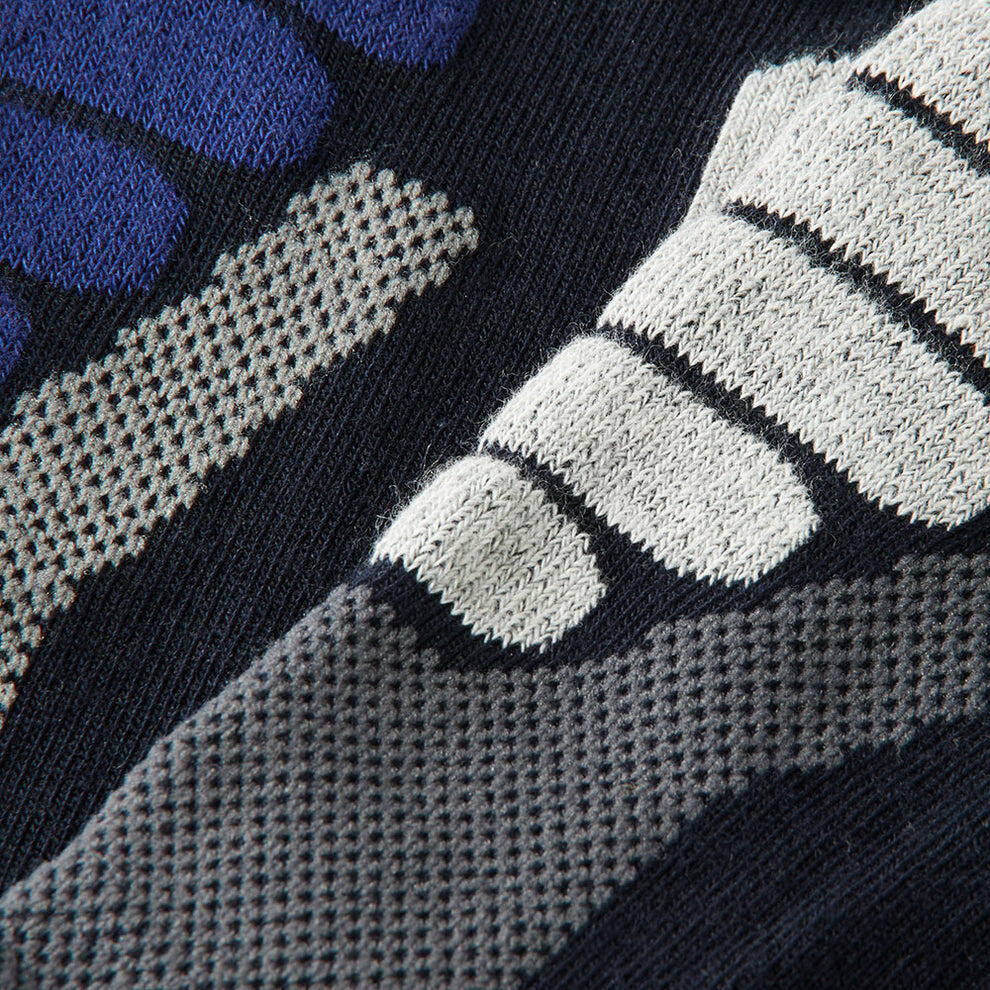Xtreme - Wandelsokken Unisex - Multi Blauw - 4-Paar - Wandelsokken heren & dames 5/7