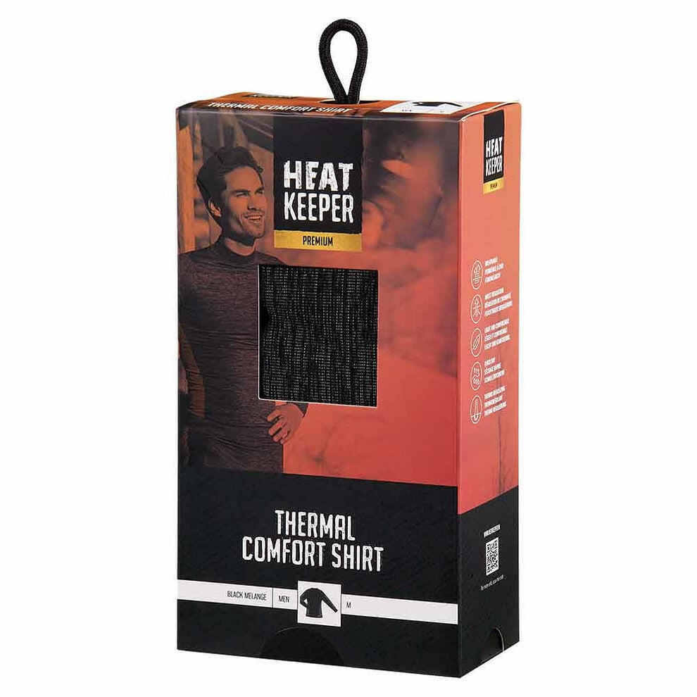 Heatkeeper - Maglia termica da uomo - Nera - 4 pezzi 7/7