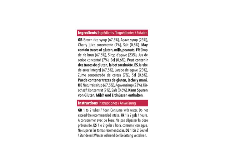 24 gels énergétiques - vegan - sans gluten - bouchon refermable - 37g - Cerise 4/6