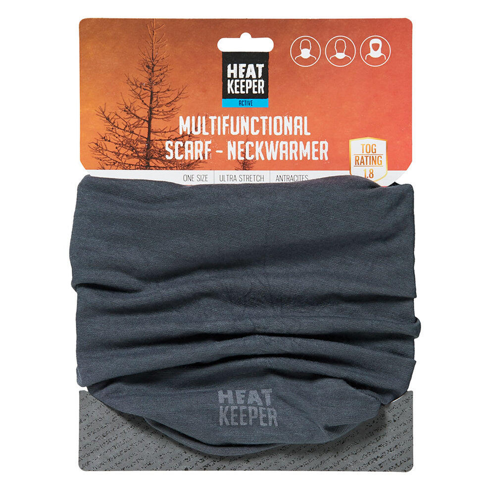 Heatkeeper - Sjaal/Nekwarmers heren - Multifunctioneel - Antraciet - 2-Stuks 6/6
