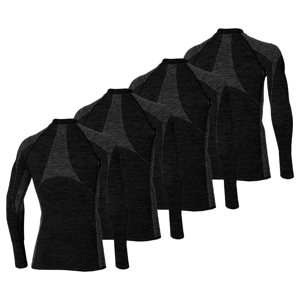Heatkeeper - Maglia termica da uomo - Nera - 4 pezzi 5/7